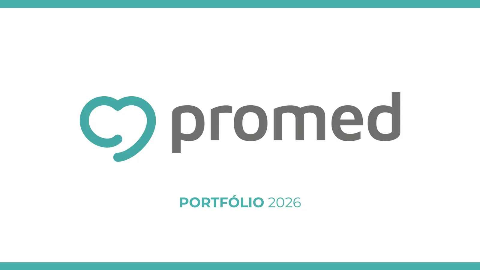 Capa do portfólio institucional da Promed
